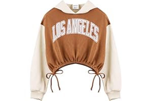 GBTBYS Girls Crop Tops Hoodies Long Sleeve Cute Shirring Tied Design Dancing Fashion Pullover Sweatshirts for 5-14 Years