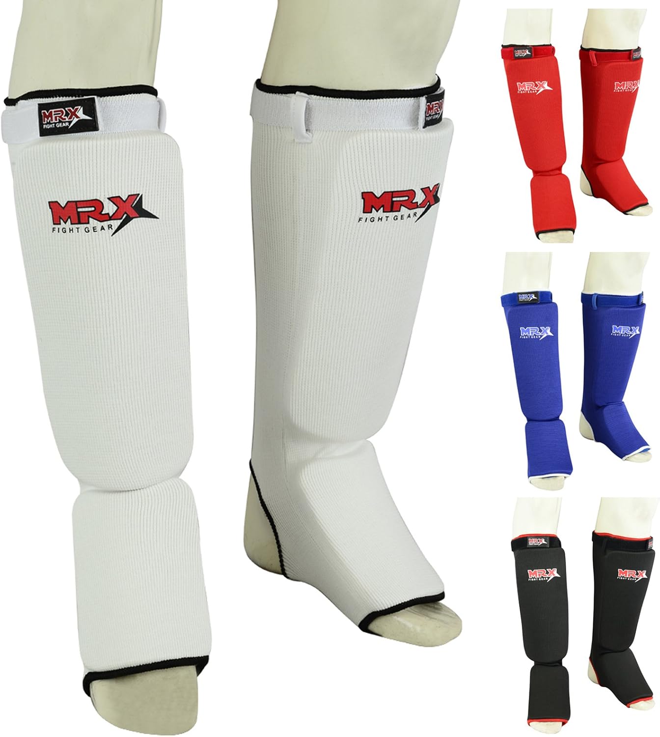 MRX New Stylish Shin Pads MMA Leg Foot Guards Muay Thai Kick Boxing