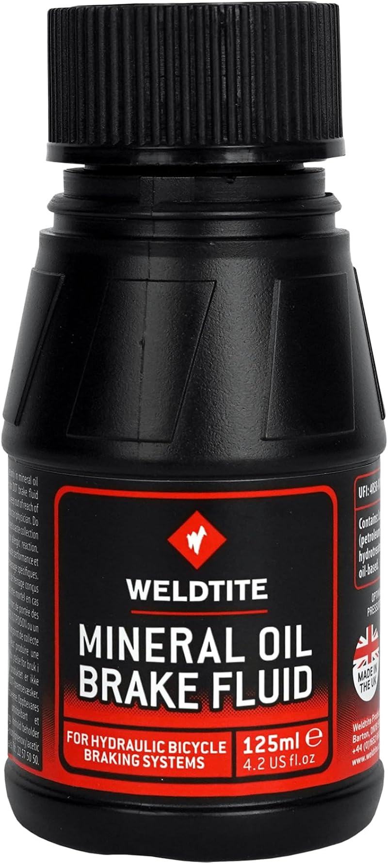 WELDTITE Mineral Oil Brake Fluid 125 ml for Bike Hydraulic Disc Brakes