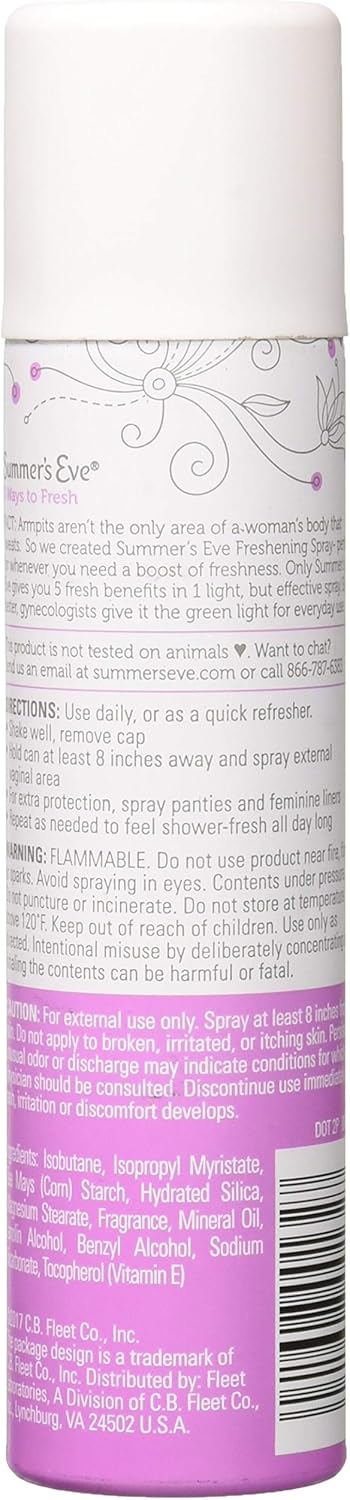 Summers Eve Freshening Spray 2 Ounce Island Splash (59ml): Health & Personal Care