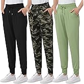 AlisOker Women's Sweatpants with Pockets Soft Lounge Pants Casual Athletic Jogger Pants Drawstring for Workout Yoga Running