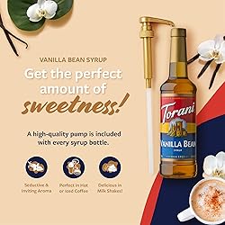 Torani Vanilla Bean Coffee Syrup for Drinks