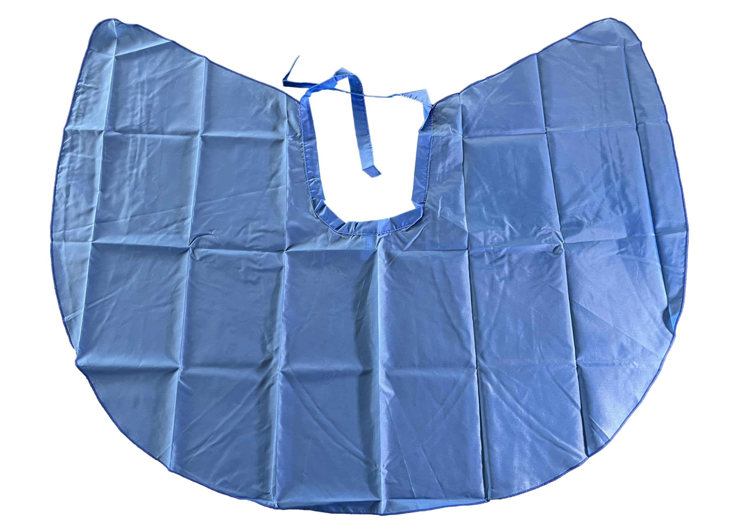 niavida Hairdressing Cape Short for Tying Combing Cape Approx. 96 x 78 Royal Blue Washable Lightweight + Elegant for Hair, Cosmetics and Styling (71B Red Blue), royal blue, One Size