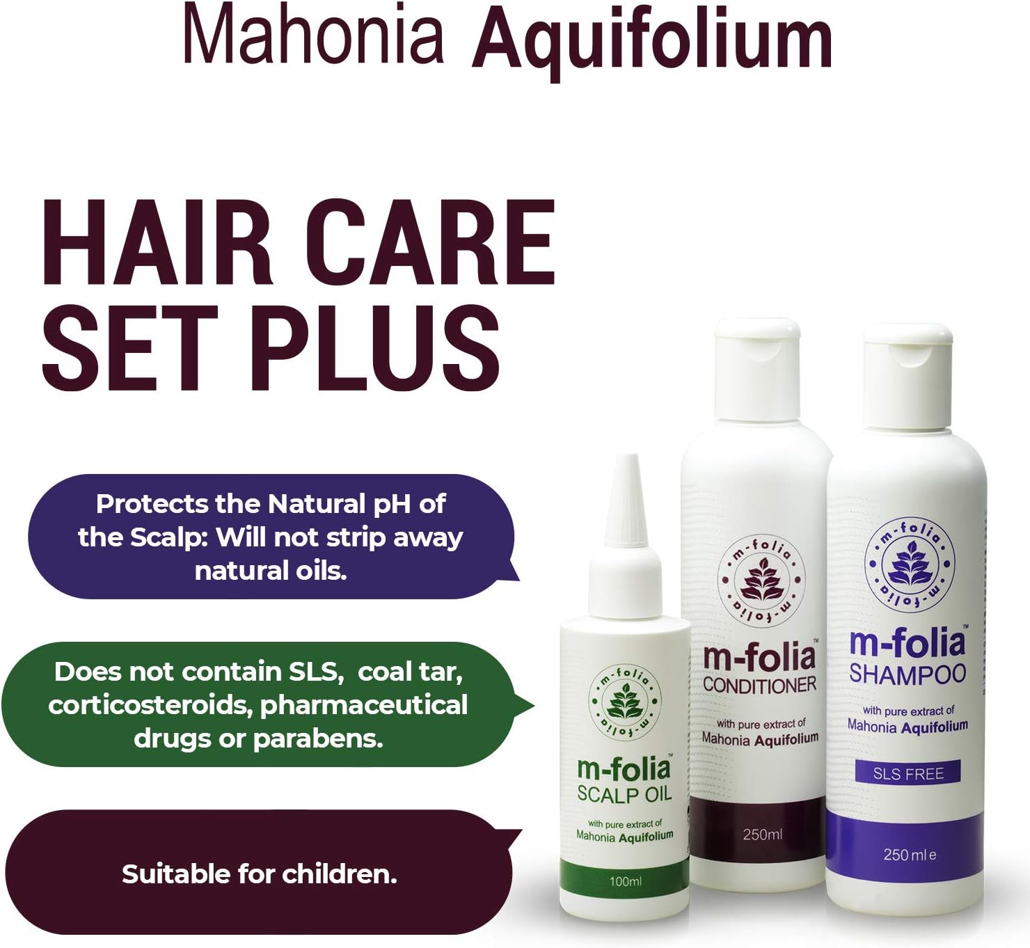 M-FOLIA Hair Care Set Plus Combination Pack containing M-Folia Psoriasis Shampoo Scalp Oil and Conditioner Formulated to Combat the Symptoms of Psoriasis Eczema and Dry Scalp Conditions - Image 4