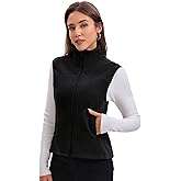 Doohu Women's Fleece Vest Lightweight Warm Outdoor Polar Vest with 4 Pockets for Spring Casual Fashion (XS - XXL)