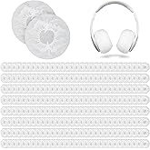 cobee 500 Pcs Disposable Headphone Covers, Non-Woven Earphone Earpad Covers 11cm/4.3 Inch Stretchable Sanitary Cover for On-Ear Headphones White