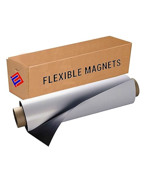 Flexible Vinyl Roll Of Magnet Sheets White Super Strong Ideal For Crafts Commercial Inkjet Printable 2 Ft X 5 Ft X 15 Mil