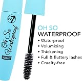 W7 Cosmetics Oh So Waterproof Mascara Black 9g Clump-Free Long Lasting view 3