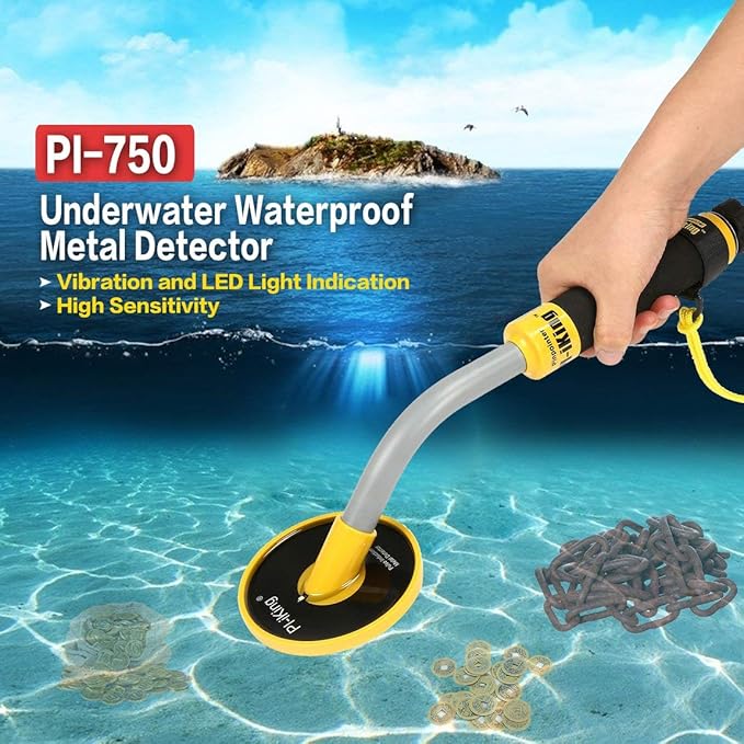 73JohnPol PI-750 Detector de Metales Sumergible a Prueba de Agua ...