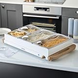 Cooks Professional 4-Section Buffet Warmer 7.2 Litre Capacity Nordic White view 7