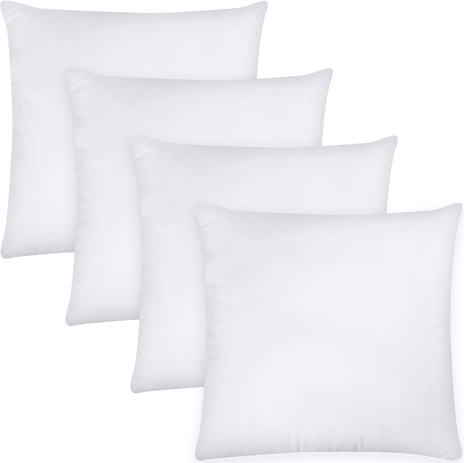 Utopia Bedding Throw Pillows Insert (Pack of 4, White) - 18 x 18 Inches Bed and Couch Pillows - Indoor Decorative Pillows: Home & Kitchen