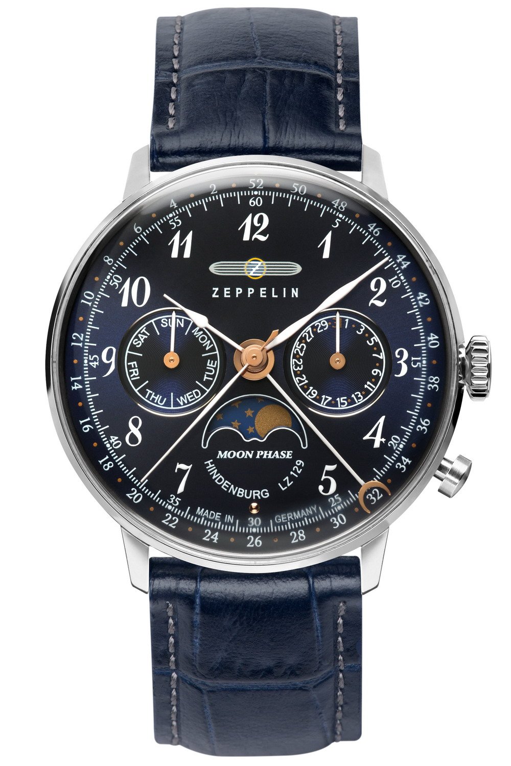 Zeppelin 7037-3 Quartz Watch Womens Analogue Quartz Watch with Leather Bracelet 7037-3