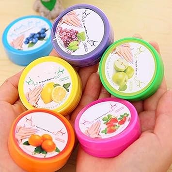 AASA round shape Nail Manicure Remover Clean Wipes, Cotton Lint Soft Wet Wipes, Set of 6, Multicolor, 30Grams, Pack of 1