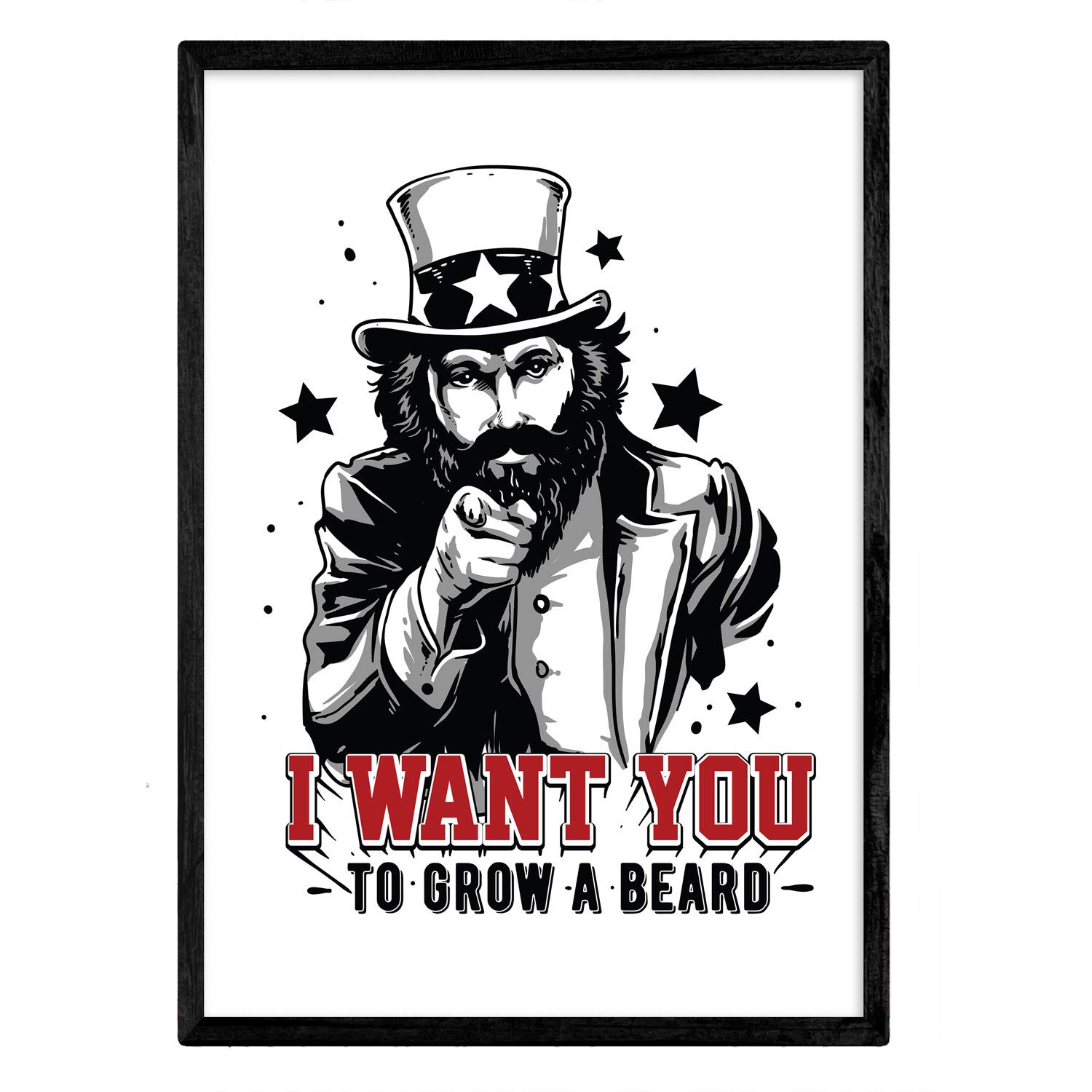 Nacnic Poster want you. Design decorative sheet. A4 size