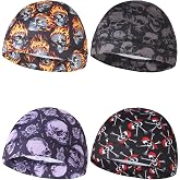 Kninmdor Sweat Wicking Skull Caps Cooling Helmet Liner Hat Running Beanie Cycling Skullcap Sleeping Cap for Men Women