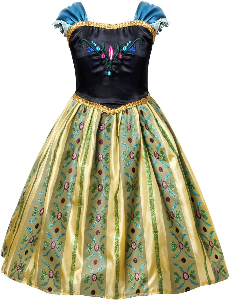 Princess Costumes Princess Dress up Girls Birthday Party Cosplay Outfits Halloween Role Play Clothes