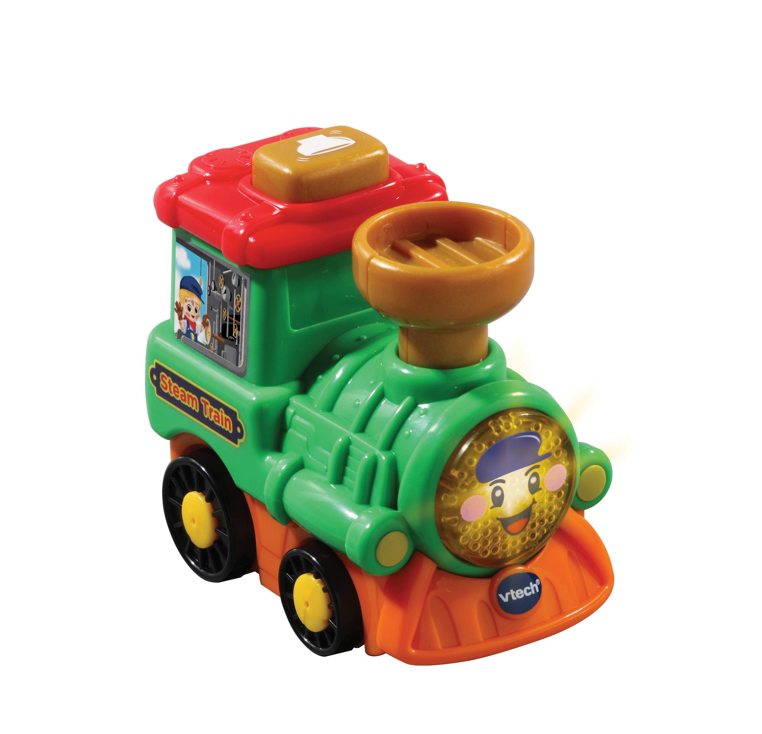 VTech Toot-Toot Drivers Steam Train | Interactive Toddlers Toy for Pretend Play with Lights and Sounds | Suitable for Boys & Girls 12 Months, 2, 3, 4 + Years, English Version