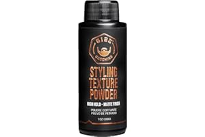 GIBS Grooming - Styling Texture Powder for Men and Women - High Hold - Matte Finish - All Hair Types - Texture, Volume, Grip - Silica - Sandalwood - Hair Styling Products - Travel Size - 1 oz (30g)