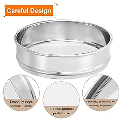 PATIKIL 400 Mesh Lab Sieve, 8" Diameter Test Sieve