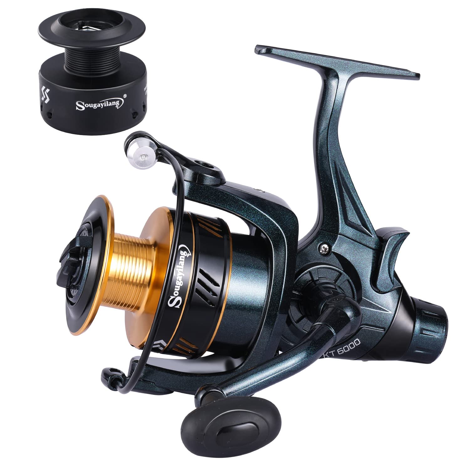 Sougayilang Carp Fishing Reel - 13+1BB Spinning Reel, Smooth, Powerful, With Spare Spool - KT30