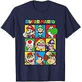 Super Mario Classic Big Character Box Up Portraits T-Shirt
