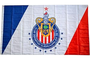 Aihccy Chivas Guadalajara Mexico Futbol Soccer Bandera La Flag Banner 3x5ft Man Cave Decor
