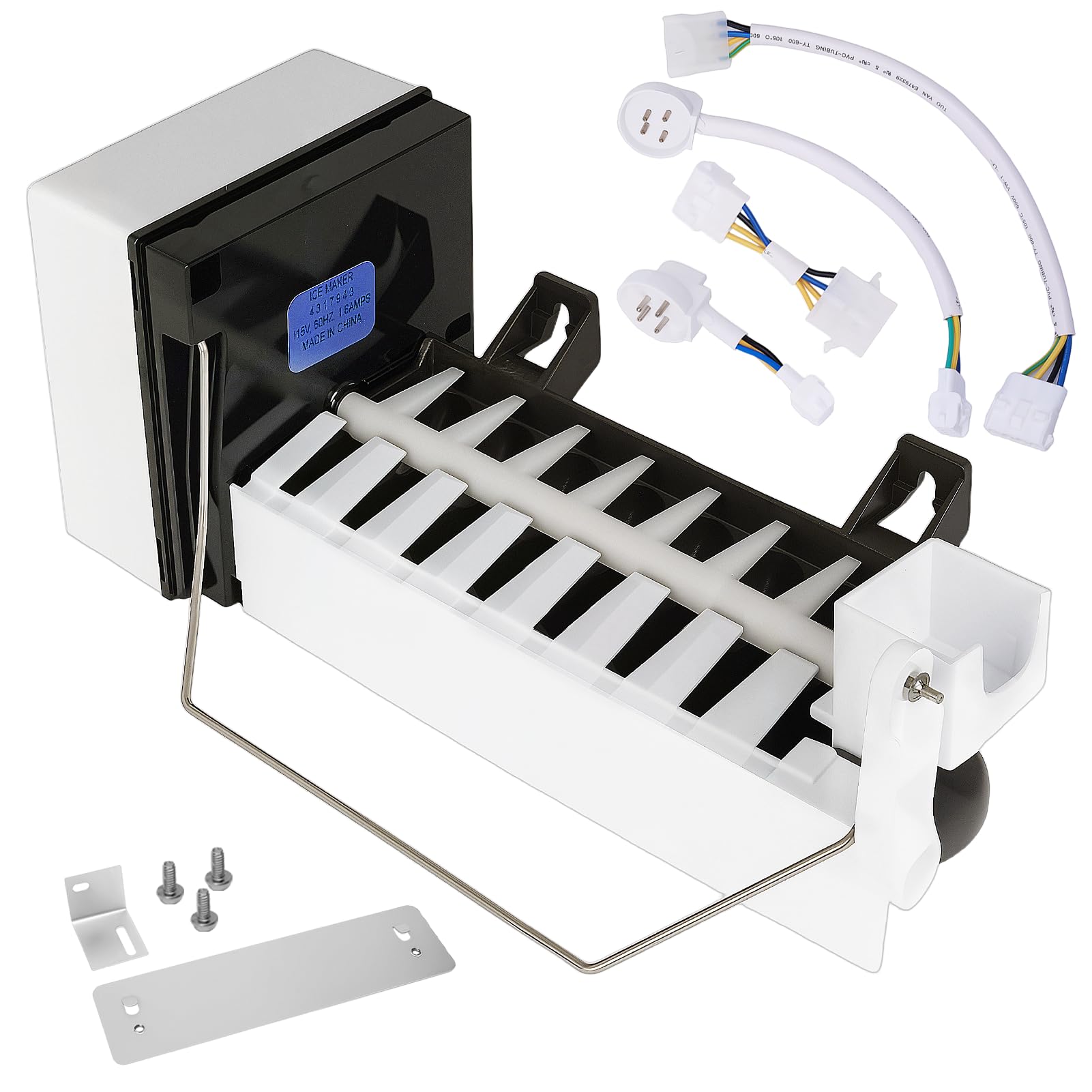 Photo 1 of Upgraded 4317943 Refrigerator Ice Maker Assembly for Whirlpool Kenmore Maytag KitchenAid Ice Maker Replacement 626636 4210317 4211173 4317943R 2-Year Warranty