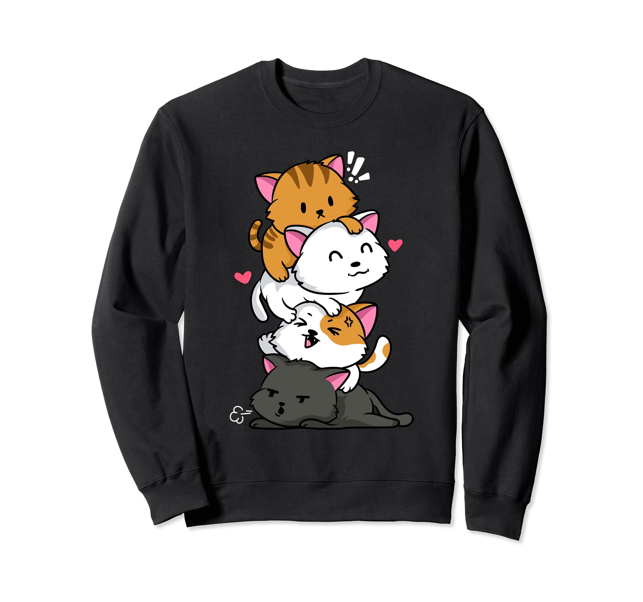 Cats Fountain Kawaii Comics Kitten Claw Breed Pet Meow Cat Sweatshirt