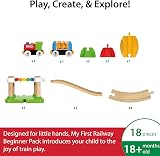 BRIO My First Railway 33727 Beginner Pack Wooden Train Set with Track view 3