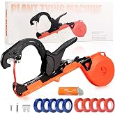 Lightweight Plant Tying Machine Tool with 10 Rolls Tapes & 10000 Staples for Tomatoes, Grapes, Cucumbers, Peppers & Vining Ve
