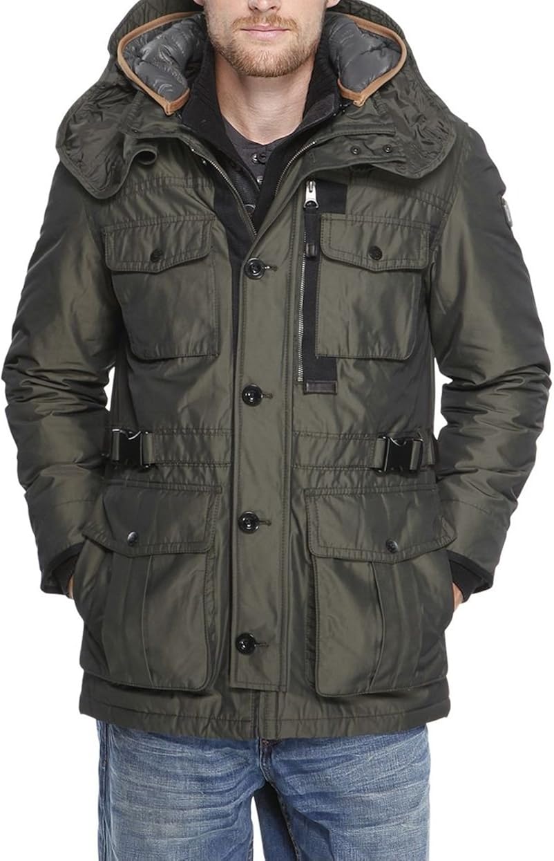 Soliver Jacke Herren Herren Parka Länger Schnitt Mit
