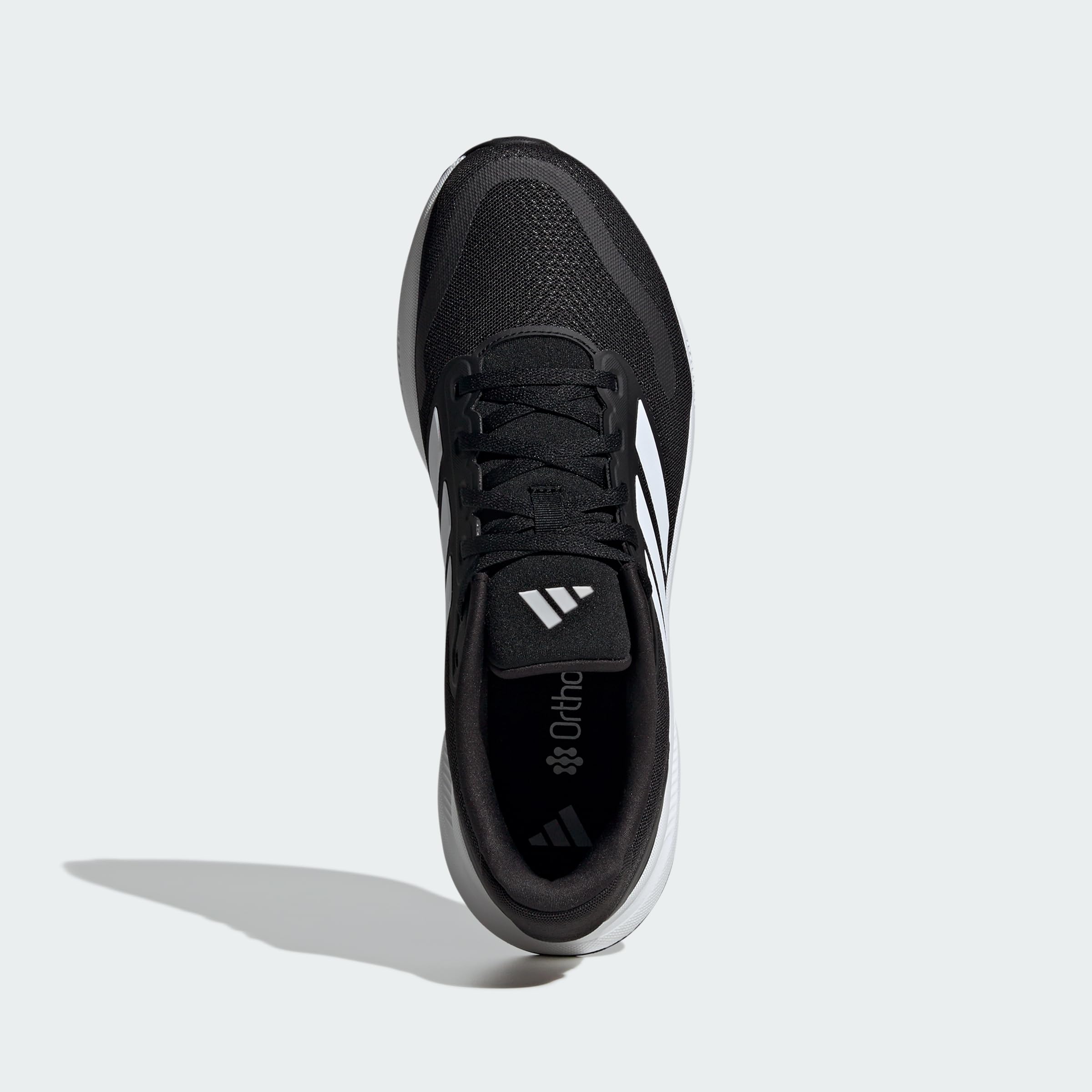 adidas Herren Runfalcon 5 Wide Running Shoes, Core Black/Cloud White/Core Black, 43 1/3 EU 4