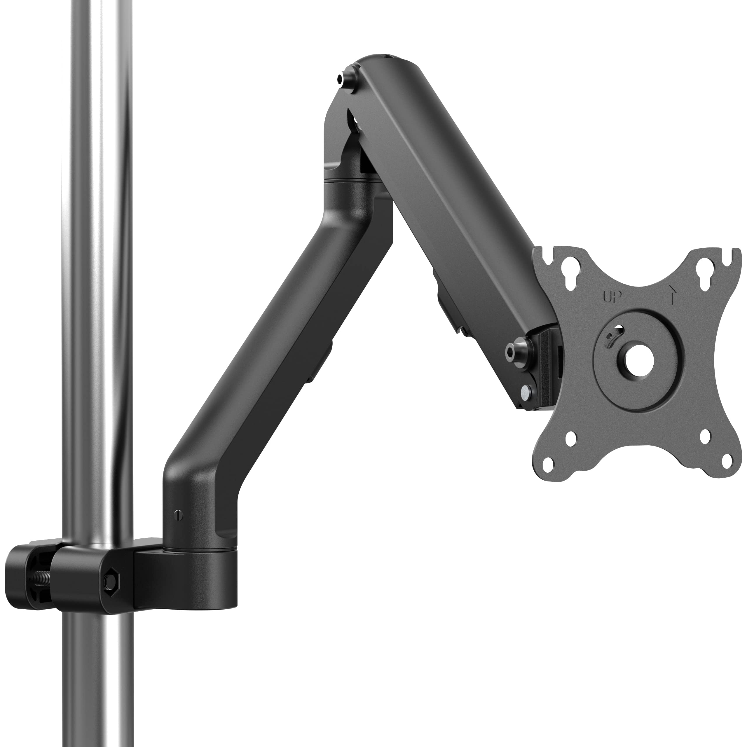 Height Adjustable Pole Mount Monitor Arm for 17