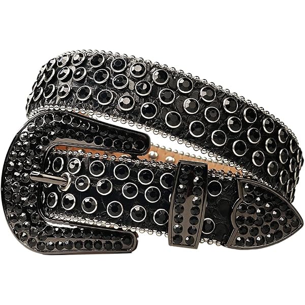 Women Rhinestones Belts Studded Leather Belt Waist Belt For 