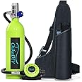 CHIKADIV Mini Scuba Tank, 1L Lung Tank for 12-18 Minute Underwater Breathing for Snorkeling & Scuba Diving Tank for Exploration Emergency