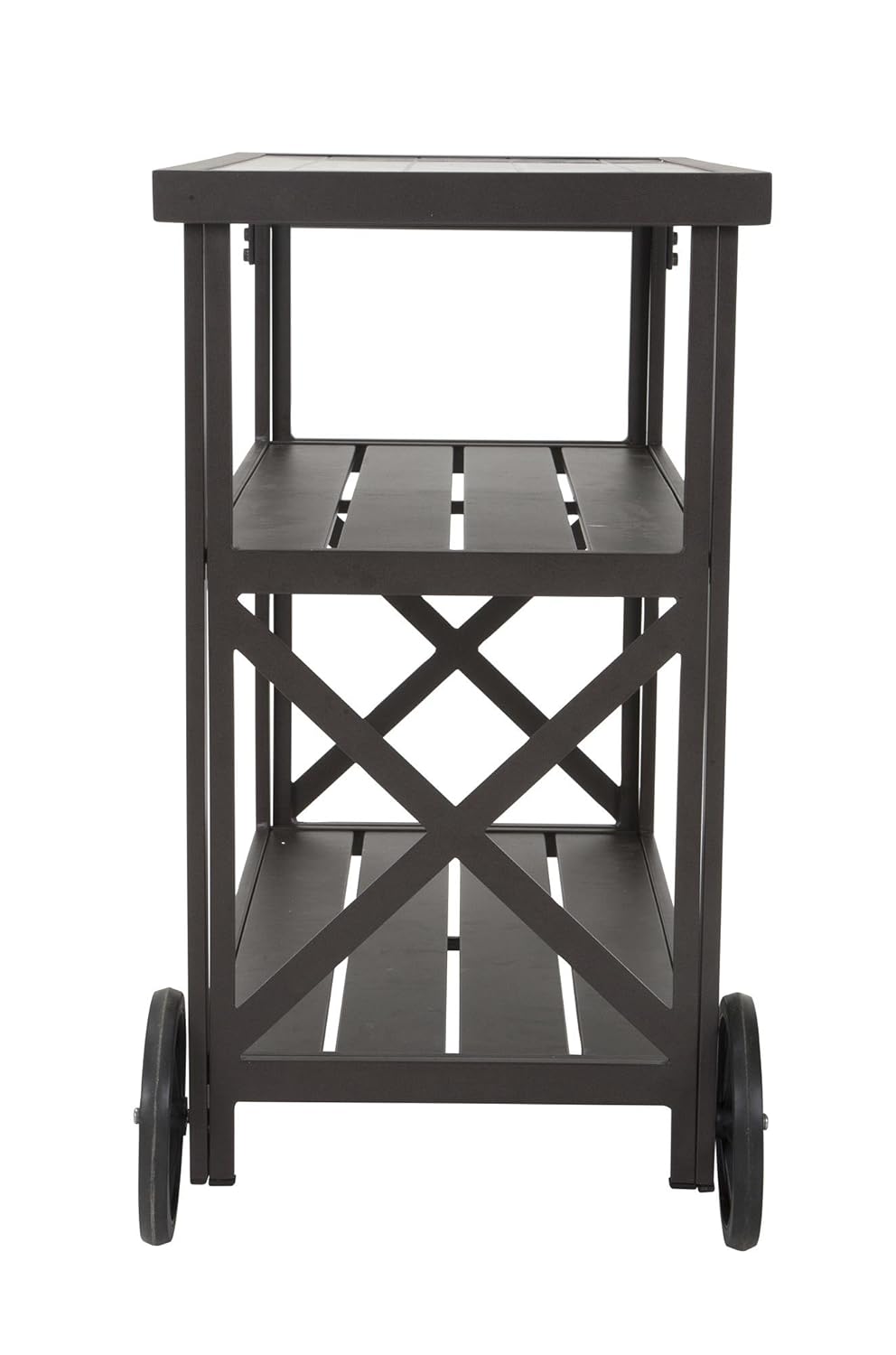cosco serving cart folding gray on Bar Sets Cosco Outdoor Living 87550bab1e Outdoor Living Farmstead Serving Dark Brown Bar Cart Patio Lawn Garden Charitybox Io