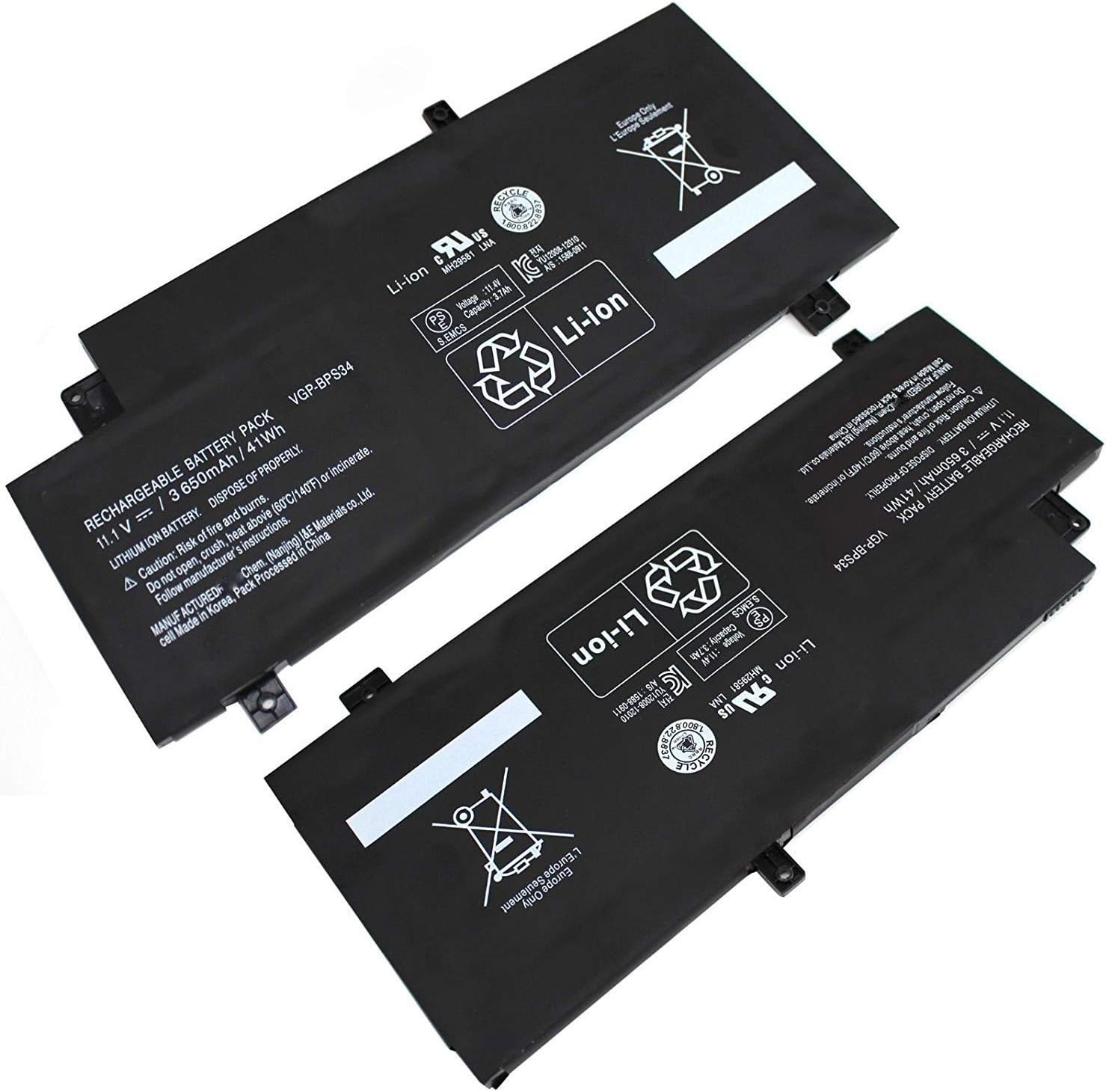 Hubei VGP-BPS34 VGP-BPL34 laptop battery for Sony Vaio Fit SVF14A SVF15A FIT15A SVF15A1ACXB SVF15A1ACXS SVF15A1BCXB SVF15A1BCXS SVF15A1CCXB SVF15A1DPXB(11.1V 41Wh) - Image 4