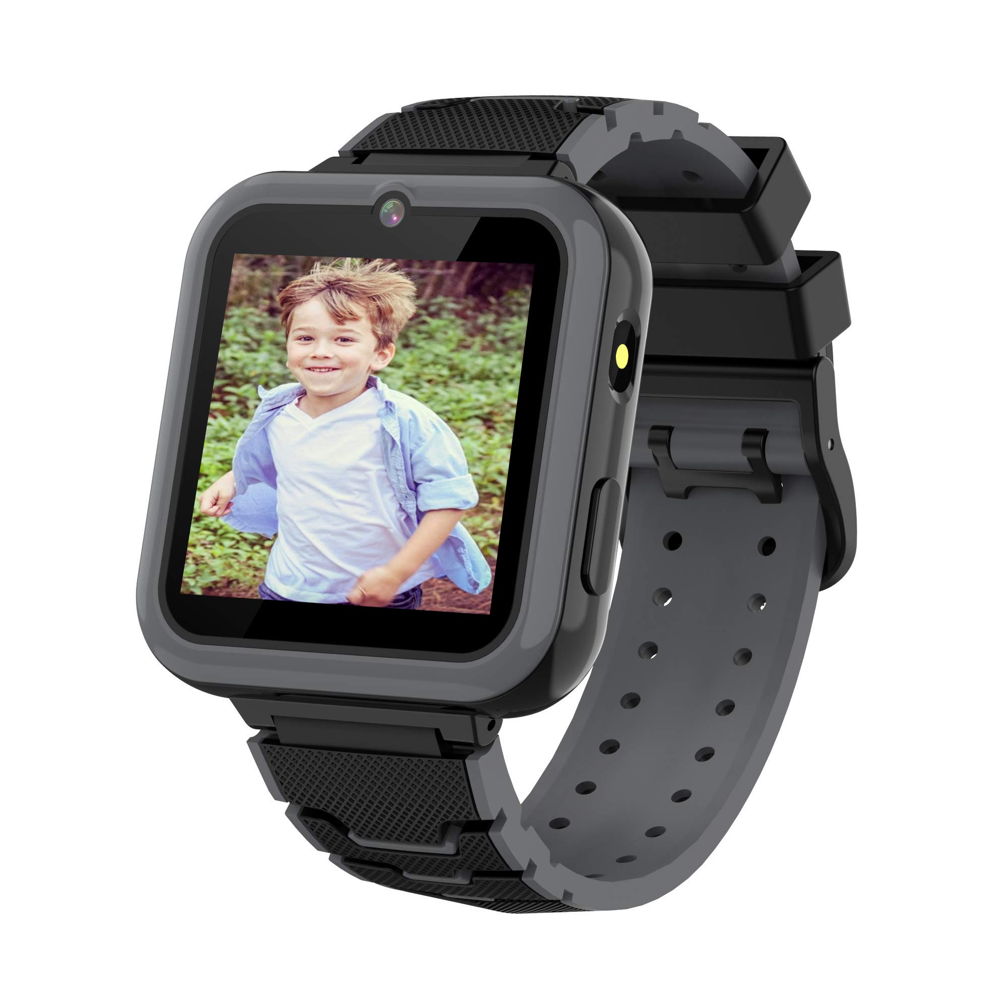 Kids Smart Watch (Black,Pink) for Girls Boys, Phone Call SOS Calling/Music MP3 Player/Games/Camera/Alarm Clock/Flashlight, Age 3-12 Years Children Birthday Gift