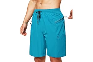 Rancoto Mens Swim Trunks Board Shorts with Liner for Men Swimsuit Bathing Suit Shorts with Zipper Pockets