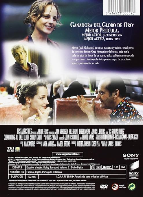 Amazon.com: Mejor Imposible (Import Movie) (European Format - Zone 2) (2013) Jack Nicholson; Helen Hunt; Greg Kinnea: Movies & TV