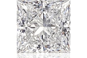 BLAROSE 0.5-6 Carat Princess Cut Moissanite Loose Stone D Color VVS1 Clarity Diamond Gemstone for Jewelry Making with GRA Certificate