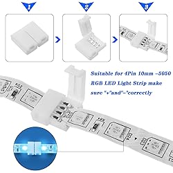 Mudder 30 Pieces RGB LED Strip Connector Full