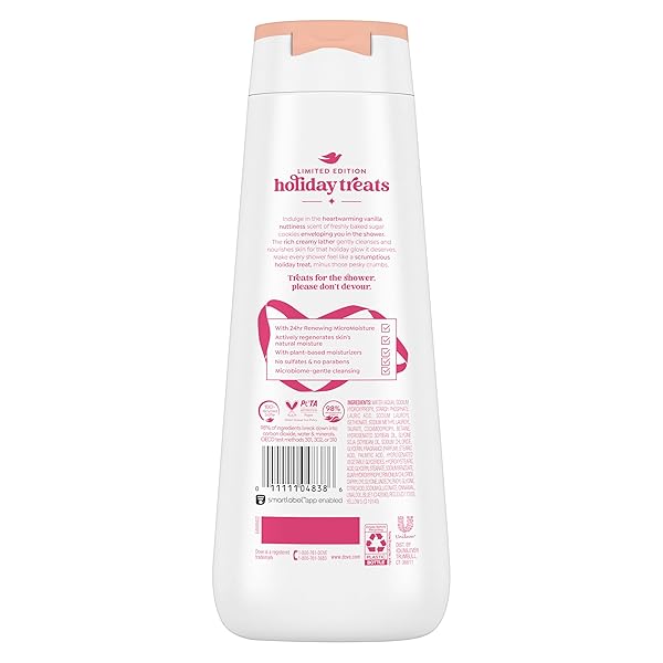 DOVE LIMITED EDITION HOLIDAY TREATS BODY WASH SUGAR COOKIE SPRINKLE FOR DEEP NOURISHMENT 20 OZ