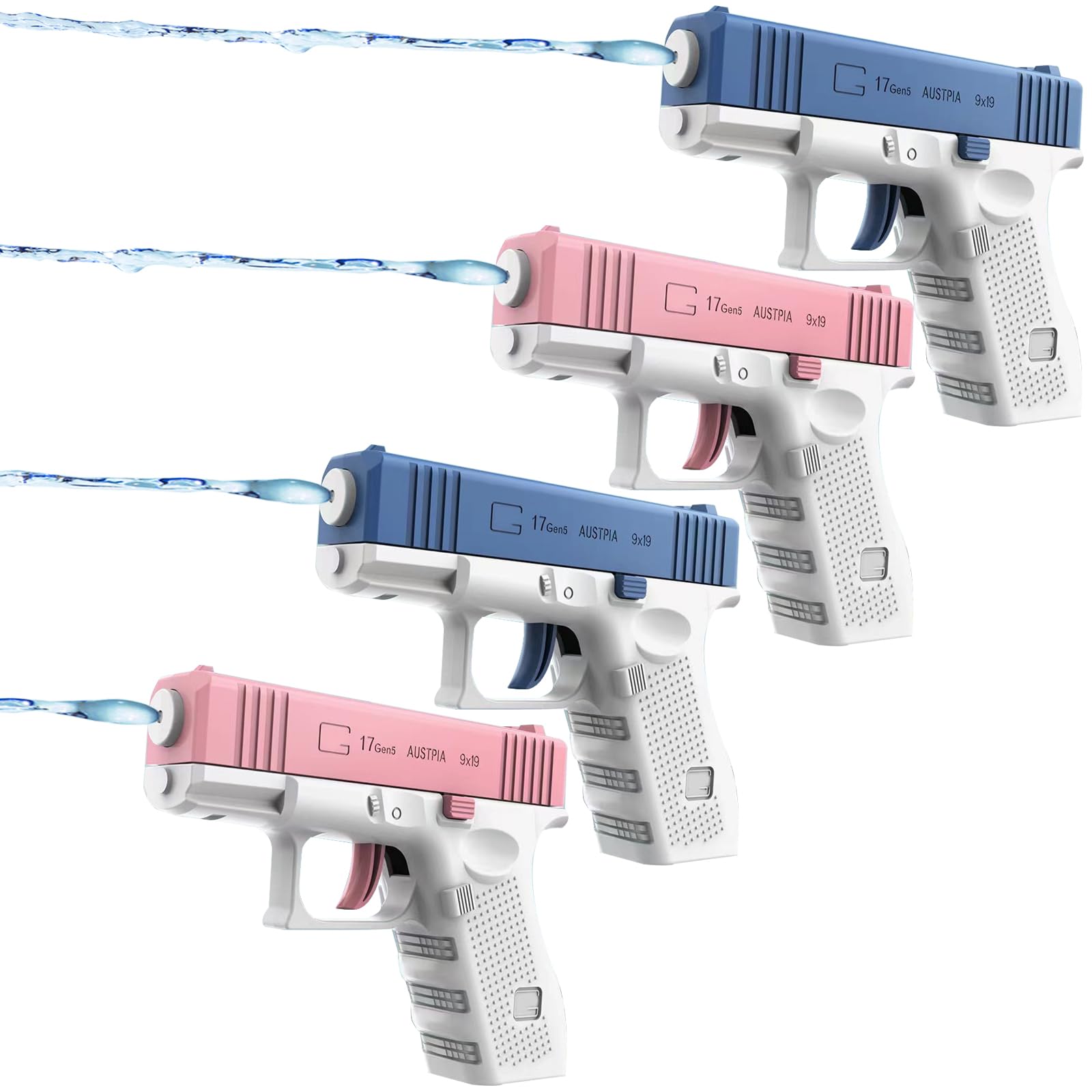 DONGTATA 4 PACK Water Pistols Water Guns Toys for Kids Mini Squirt Toy for Summer Pool Party Bath Water Gun Water Pistol Bath Toy Kids Outdoor Beach Garden Swimming Beach Game