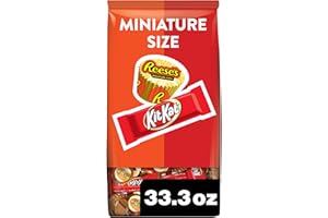 HERSHEY'S KIT KAT and REESE'S Assorted Milk Chocolate Flavored Candy Party Pack, 33.36 oz