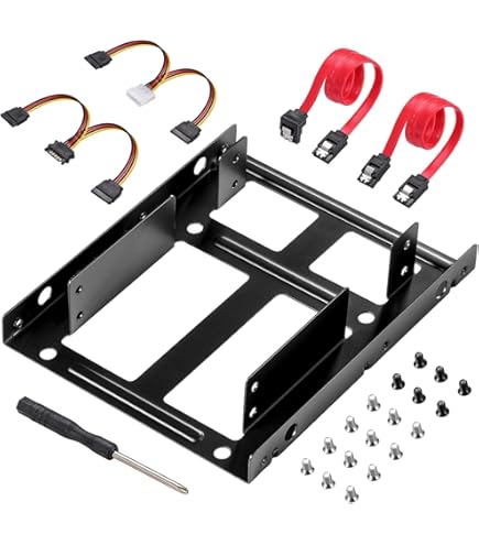 BYTECC Bracket-2500 Aluminum Dual 2.5 In HDD/SSD Mounting Bracket For 3 - Foto 9