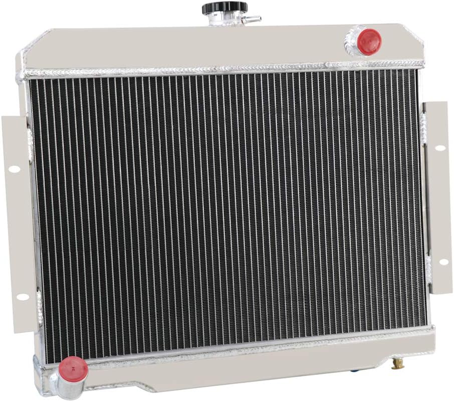 OzCoolingParts 72-86 Jeep CJ-Series Radiator, 44mm 3 Row Core Aluminum Radiators for 1972-1986 73 74 75 76 77 78 79 80 81 82 83 84 85 Jeep CJ CJ5 CJ6 CJ7 3.8L 4.2L 5.0L L6 V8 (3 Row Core)