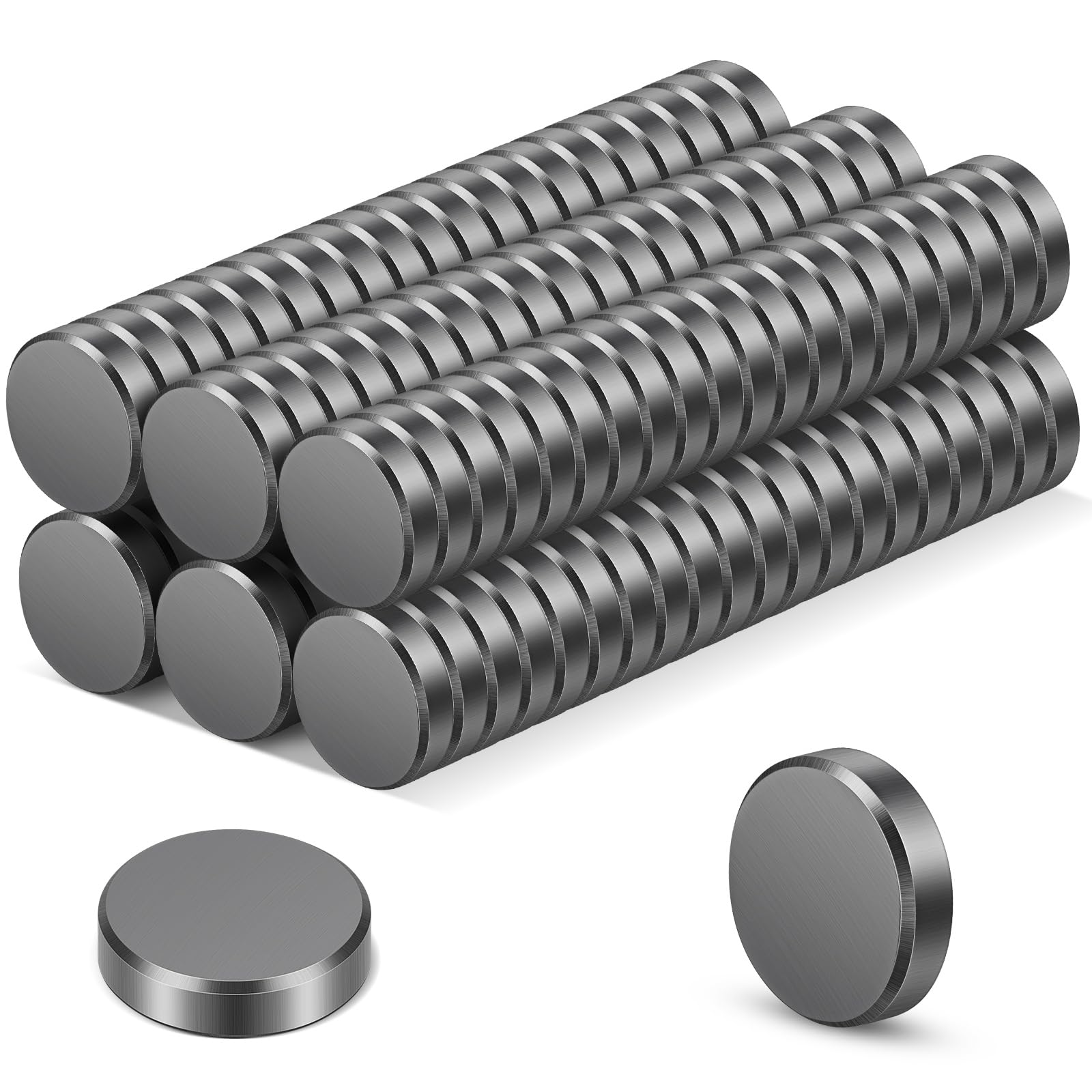 Wukong 120 Pack Whiteboard Magnets - Strong Ferrite Magnets, 18×5mm, Round, for Office, Notice Board and School