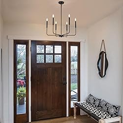 ZUYURT Modern Black Chandelier for Dining