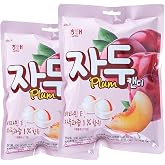 Juicy Plum Hard Candy, Refreshing &amp; Fruity - 4.59 oz (130g) x 2Packs